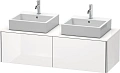 Тумба под раковину Duravit XSquare XS4906B2222 140 см белая глянцевый Тумба под раковину Duravit XSquare XS4906B2222 140 см белая глянцевый