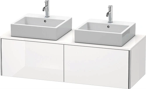 Тумба под раковину Duravit XSquare XS4906B2222 140 см белая глянцевый Тумба под раковину Duravit XSquare XS4906B2222 140 см белая глянцевый