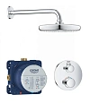 Душевая система GROHE Grohtherm встраиваемая, термостатическая, хром (34726000) Душевая система GROHE Grohtherm встраиваемая, термостатическая, хром (34726000)