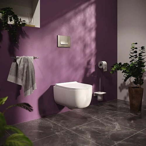 Инсталляция для унитаза BERGES NOVUM с кнопкой смыва, S3 хром глянец 040243 Инсталляция для унитаза BERGES NOVUM с кнопкой смыва, S3 хром глянец 040243