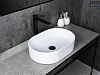 Картинка анонса товара «раковина gid n1330 51239 накладная белая 46.5x32x12»