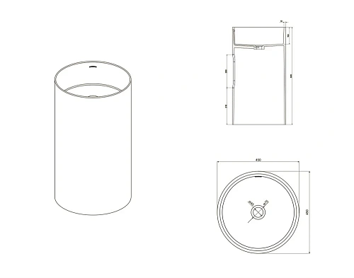 Раковина NT BAGNO NT609 SIENA из искусственного камня Раковина NT BAGNO NT609 SIENA из искусственного камня