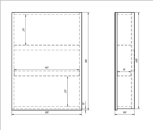 Зеркальный шкаф DREJA ALMI, 50 см, 1 дверца, 2 стеклянные полки, белый 99.9008 Зеркальный шкаф DREJA ALMI, 50 см, 1 дверца, 2 стеклянные полки, белый 99.9008
