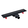 Душевой лоток BERGES Optim Line Black 600 095506 матовый черный, S-сифон D50 H60 горизонтальный Душевой лоток BERGES Optim Line Black 600 095506 матовый черный, S-сифон D50 H60 горизонтальный