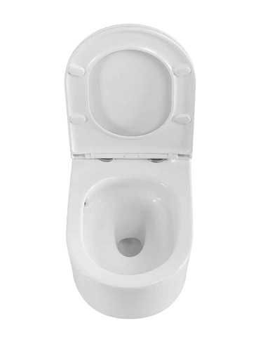 Унитаз подвесной BelBagno UNIQUE BB007CH-TOR/SC безободковый с сиденьем и смывом TORNADO Унитаз подвесной BelBagno UNIQUE BB007CH-TOR/SC безободковый с сиденьем и смывом TORNADO