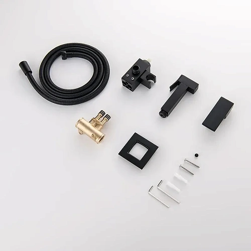 Гигиенический душ BOCH MANN RESIA BM10413 B CK-P11B из латуни, с шлангом 120 см, черный Гигиенический душ BOCH MANN RESIA BM10413 B CK-P11B из латуни, с шлангом 120 см, черный