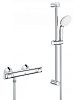 Картинка анонса товара «смеситель для душа grohe grohtherm 500, с душевым гарнитуром, хром (34796000) термостат»
