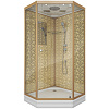 Картинка анонса товара «душевая кабина niagara luxe ng-7702dg (1000x1000х2100) низкий поддон (15см) стенки золото»