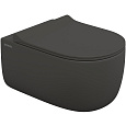 Унитаз подвесной BERGES EGO XL Rimless сиденье EGO XL Slim SO матовый антрацит, микролифт , быстросъ 083218 Унитаз подвесной BERGES EGO XL Rimless сиденье EGO XL Slim SO матовый антрацит, микролифт , быстросъ 083218