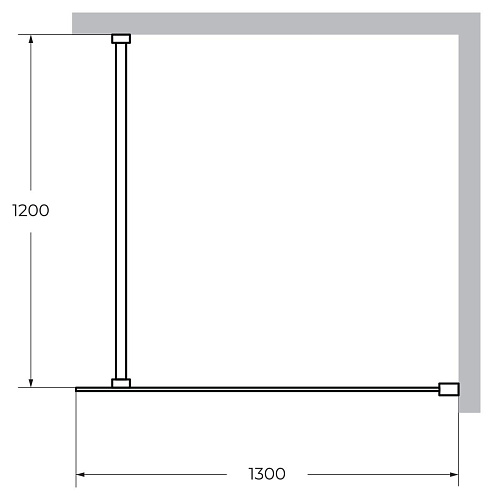 Душевая перегородка CEZARES LIBERTA-L-1-130-120-C-Cr 130см стекло прозрачное, профиль хром Душевая перегородка CEZARES LIBERTA-L-1-130-120-C-Cr 130см стекло прозрачное, профиль хром
