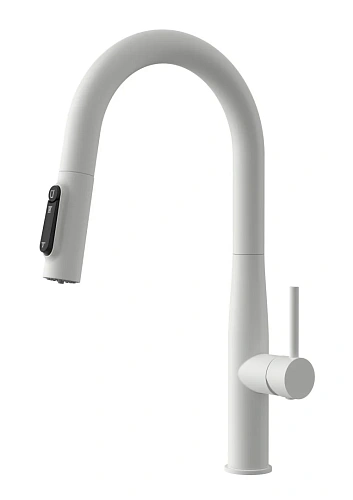 Смеситель для кухни Kaiser Vita с вытяжной лейкой, под фильтр белый матовый 43344-4 Смеситель для кухни Kaiser Vita с вытяжной лейкой, под фильтр белый матовый 43344-4