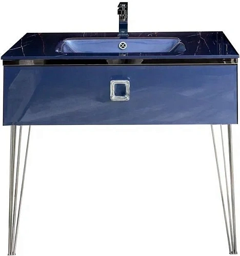 Тумба под раковину Boheme Lucido 80 см Насыщенный Синий 770-080-BL Тумба под раковину Boheme Lucido 80 см Насыщенный Синий 770-080-BL