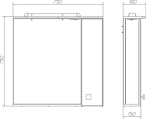 Зеркало DIWO Кострома R, 75 462504 Зеркало DIWO Кострома R, 75 462504