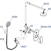 Душевая система Wasserkraft А14028 встраиваемая Душевая система Wasserkraft А14028 встраиваемая