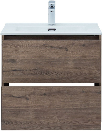 Тумба под раковину Aquanet Lino 60 (Flat) дуб веллингтон 00287541 Тумба под раковину Aquanet Lino 60 (Flat) дуб веллингтон 00287541