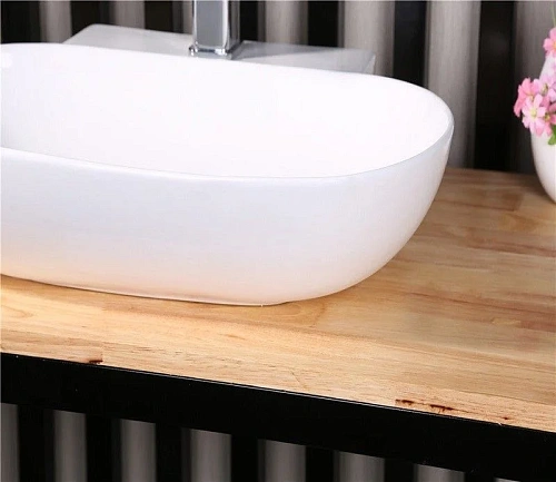 Раковина CeramaLux 9234 накладная/подвесная, белый Раковина CeramaLux 9234 накладная/подвесная, белый