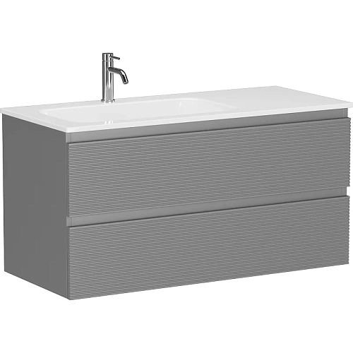 Тумба под раковину Sancos Folk FL100LES левая 995х445х500 Ergraut soft, подвесная Тумба под раковину Sancos Folk FL100LES левая 995х445х500 Ergraut soft, подвесная