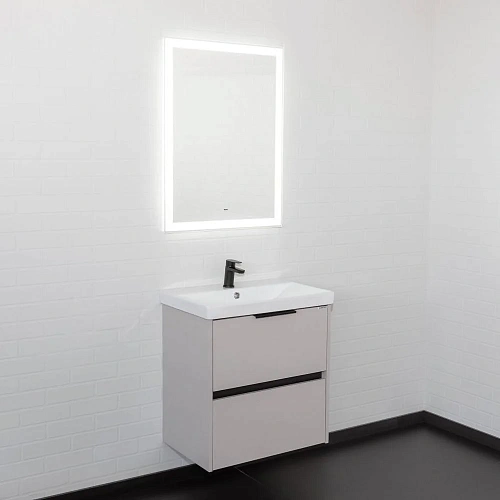 Тумба с раковиной Comforty Селенга-60 00-00021980 серый шелк с раковиной CF19696BX-60 Тумба с раковиной Comforty Селенга-60 00-00021980 серый шелк с раковиной CF19696BX-60