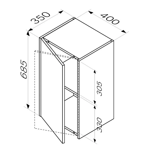 Шкаф AM.PM Func M8FCH0402OF 40 см высота 700мм, дерево текстурированная Шкаф AM.PM Func M8FCH0402OF 40 см высота 700мм, дерево текстурированная