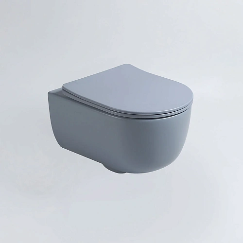 Унитаз подвесной Vincea Evo VT1-34SMO безободковый, цвет океан матовый, ультратонкое soft-close сиде Унитаз подвесной Vincea Evo VT1-34SMO безободковый, цвет океан матовый, ультратонкое soft-close сиде