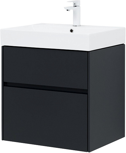 Тумба под раковину Aquanet Бруклин 60 антрацит матовый 00310140 Тумба под раковину Aquanet Бруклин 60 антрацит матовый 00310140