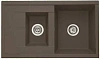 Кухонная мойка Aquaton Делия 87 1A716232DE280 из литого мрамора, кофе