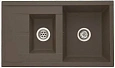 Кухонная мойка Aquaton Делия 87 1A716232DE280 из литого мрамора, кофе Кухонная мойка Aquaton Делия 87 1A716232DE280 из литого мрамора, кофе