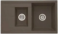 Кухонная мойка Aquaton Делия 87 1A716232DE280 из литого мрамора, кофе Кухонная мойка Aquaton Делия 87 1A716232DE280 из литого мрамора, кофе