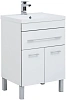Тумба под раковину Aquanet Верона 58 белый (напольная 1 ящик 2 дверцы) 00182507