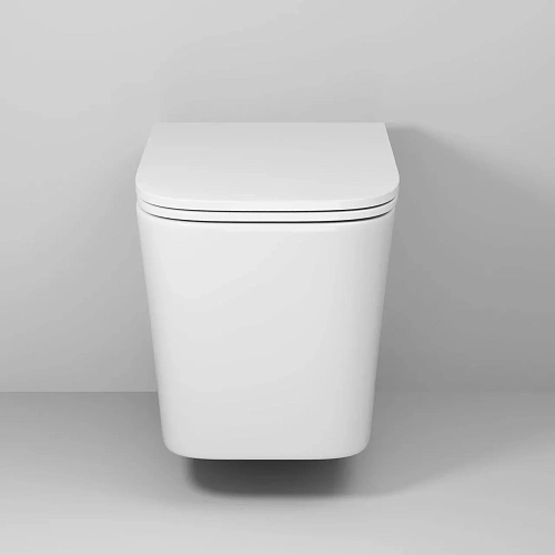 Унитаз подвесной GROSSMAN GR-4441SQ 53x36x36,5 белый, безободковый, торнадо с тонкой крышкой Унитаз подвесной GROSSMAN GR-4441SQ 53x36x36,5 белый, безободковый, торнадо с тонкой крышкой