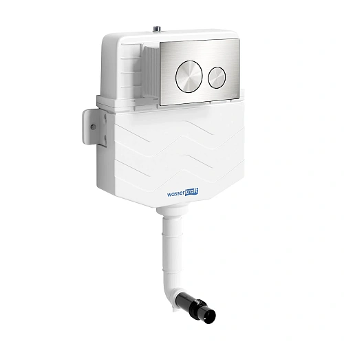 Бачок скрытого монтажа WasserKRAFT Aller 10TLT.031.ME.BN02 с клавишей смыва никель Бачок скрытого монтажа WasserKRAFT Aller 10TLT.031.ME.BN02 с клавишей смыва никель