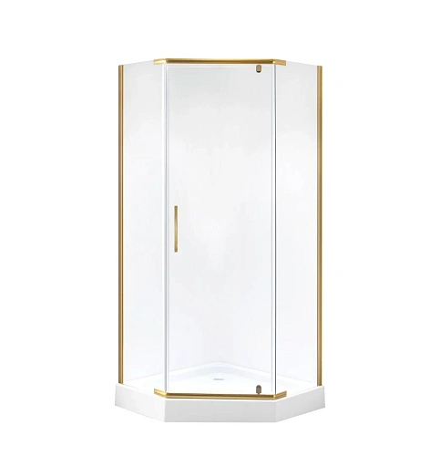Душевой уголок Niagara Nova NG-6405-08 GOLD (90x90x195) трапеция, дверь распашная 64050811GOLD Душевой уголок Niagara Nova NG-6405-08 GOLD (90x90x195) трапеция, дверь распашная 64050811GOLD