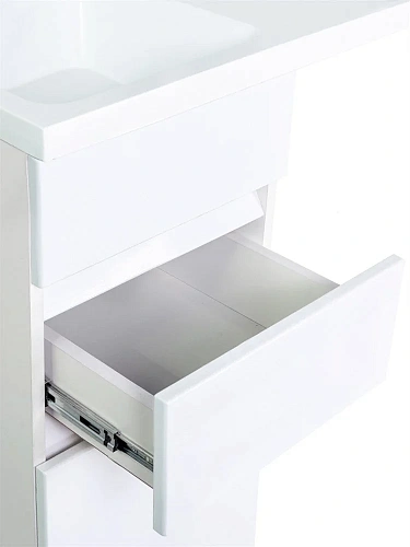 Тумба с раковиной Orange Sistema ST-40TUW+RAL напольная, левая 100 см под стиральную машину, белый Тумба с раковиной Orange Sistema ST-40TUW+RAL напольная, левая 100 см под стиральную машину, белый