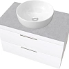 Тумба с раковиной STWORKI Копенгаген Копенгаген 80 белая, со столешницей Stone Balance 80 и сифоном 582091 Тумба с раковиной STWORKI Копенгаген Копенгаген 80 белая, со столешницей Stone Balance 80 и сифоном 582091
