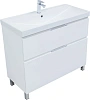 Тумба с раковиной Aquanet Алвита new 100 00345681 напольная белый матовый