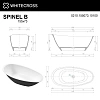 Ванна из искусственного камня WHITECROSS Spinel B 155x73 (черный/белый глянец) искусственный камень 0210.155073.10100 Ванна из искусственного камня WHITECROSS Spinel B 155x73 (черный/белый глянец) искусственный камень 0210.155073.10100