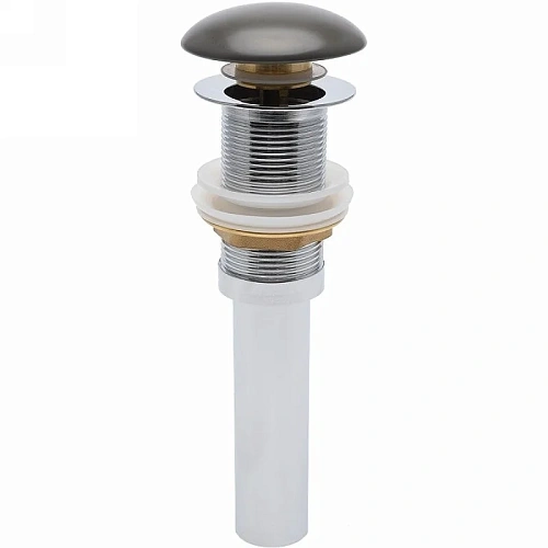 Донный клапан AQUAme AQM7002-0MDG без перелива, керамическая накладка, цвет темно-серый матовый Донный клапан AQUAme AQM7002-0MDG без перелива, керамическая накладка, цвет темно-серый матовый