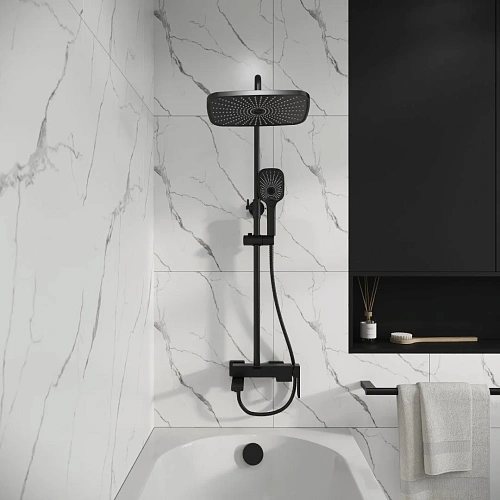 Душевая система GROSSMAN Pragma 500.K35.03.210 черный матовый Душевая система GROSSMAN Pragma 500.K35.03.210 черный матовый