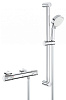 Картинка анонса товара «смеситель для душа grohe grohtherm 1000 performance, с душевым гарнитуром, хром (34834000) термостат»