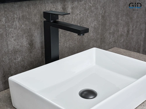 Смеситель для раковины Gid Anchel SS979-BM-D SS979BMD черный матовый Смеситель для раковины Gid Anchel SS979-BM-D SS979BMD черный матовый