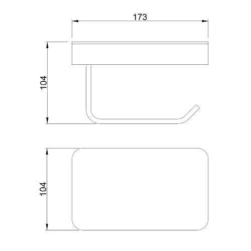 Держатель туалетной бумаги с полкой для телефона ABBER Westen AA1730NG никель Держатель туалетной бумаги с полкой для телефона ABBER Westen AA1730NG никель