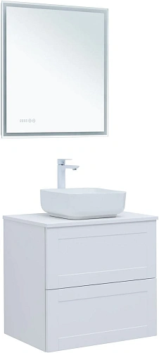 Тумба под раковину Aquanet Терра 70 белый матовый 00313233 подвесная Тумба под раковину Aquanet Терра 70 белый матовый 00313233 подвесная