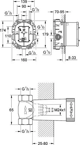 Набор для душа GROHE Rainshower, хром (124452) Набор для душа GROHE Rainshower, хром (124452)