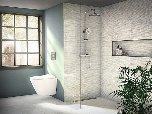 Душевая система Vitra Aquaheat A47200EXP термостатическая, хром Душевая система Vitra Aquaheat A47200EXP термостатическая, хром