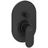 Картинка анонса товара «смеситель для ванны hansgrohe rebris s, скрытого монтажа 72449670, матовый черный»