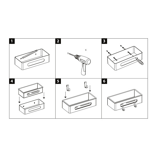 Полка Lemark SHELF LINE с крючками, графит/вставка-пластик графит 9776045 Полка Lemark SHELF LINE с крючками, графит/вставка-пластик графит 9776045