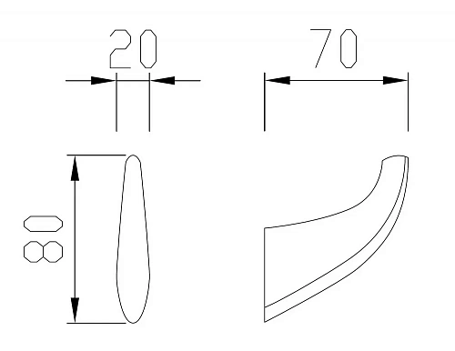 Крючок ABBER Nord AA1550NG никель Крючок ABBER Nord AA1550NG никель
