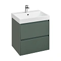 Тумба под раковину Roca Ona 600 зеленый матовый 2 ящика A857613513 Тумба под раковину Roca Ona 600 зеленый матовый 2 ящика A857613513