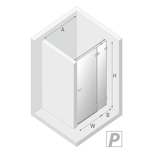 Душевая дверь NEW TRENDY AVEXA GOLD 80x200 EXK-1715 (брашированное золото) Душевая дверь NEW TRENDY AVEXA GOLD 80x200 EXK-1715 (брашированное золото)