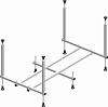 Каркас для ванны Alex Baitler GARDA, NEMI, MADIN 150х70 (00-A0008264)